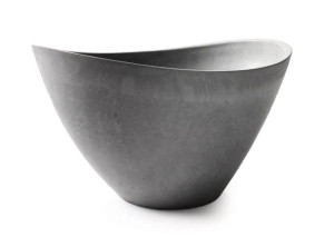 Szara Donica Z Kompozytu W Kształcie Łódki 41cm