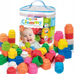 Gumowe Klocki Clemmy Dla Dzieci Sensoryczne Duży Zestaw