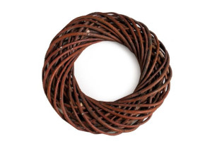 Brązowy Wianek Wiklinowy Wiklina 20 Cm