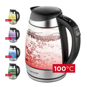 RK4120 Czajnik elektryczny szklany 1,7 l regulacja temperatury
