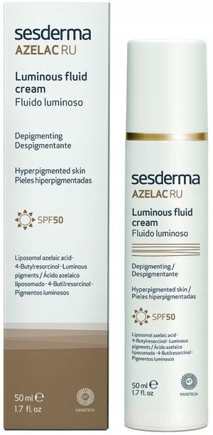 SESDERMA AZELAC RU SPF50+ emulsja rozświetlająca