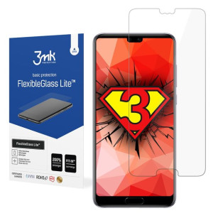 Niepękające szkło hybrydowe do Huawei P20, 3mk FlexibleGlass Lite