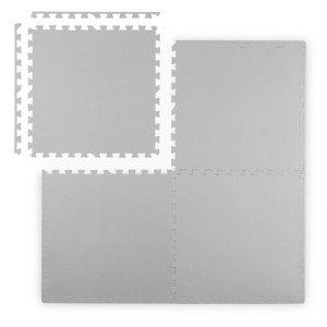 Duża mata piankowa edukacyjna puzzle 4 szt. szare