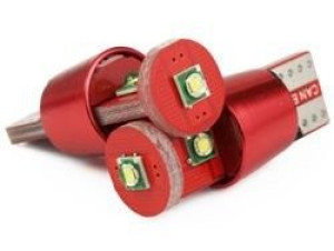 Żarówka samochodowa LED W5W T10 3 SMD CREE CANBUS RED
