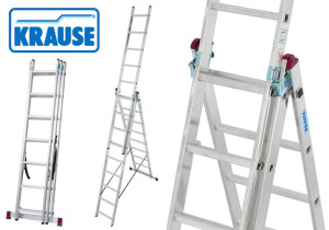 KRAUSE drabina aluminiowa 3x10 CORDA 7,00m 030405