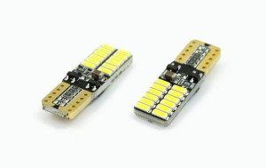 Żarówka samochodowa LED W5W T10 24 SMD 4014 CANBUS Dwustronna