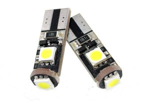 Żarówka samochodowa LED W5W T10 3 SMD 5050 CANBUS