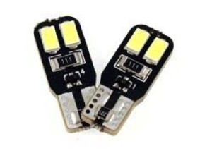 Żarówka samochodowa LED W5W T10 4 SMD 5630 CANBUS DWUSTRONNA