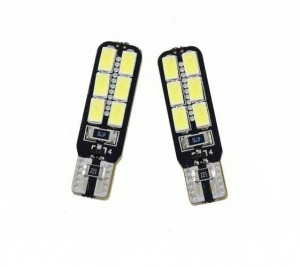 Żarówka samochodowa LED W5W T10 12 SMD 5630 CANBUS DWUSTRONNA