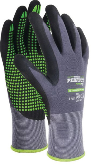 Rękawice Nitrile Flex PVC Dots Stalco rozm. 8