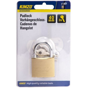 Kinzo - Kłódka 40mm + 3 klucze