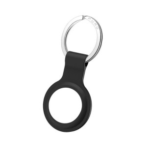 PURO ICON Case - Silikonowy brelok do Apple AirTag (czarny)