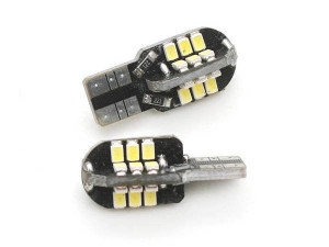 Żarówka samochodowa LED W5W T10 24 SMD 1210 CANBUS