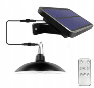 Lampa Żyrandol Solarny Ogrodowy Ozdobny Led+pilot