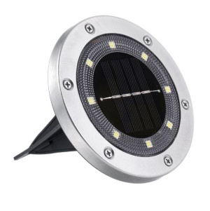 Ogrodowe Lampki Solarne Gruntowe Świecący Dysk X1