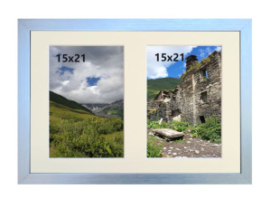 GALERIA 2 zdjęcia 15x21 rama i Passe-partou VIOLA