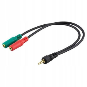 adapter audio stereo 1x jack 2x jack 0,15m