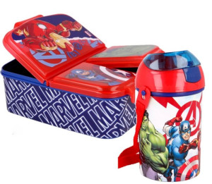 Śniadaniówka pojemnik 3 komory Avengers lunchbox+bidon
