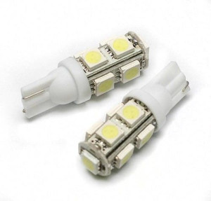 Żarówka samochodowa LED W5W T10 9 SMD 5050