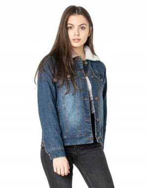 Kurtka Katana Jeans Ocieplana z Kożuchem 2011-2 L