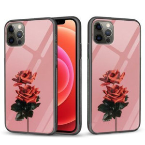 Etui nadruk Róża Iphone 12/12 PRO +SZKŁO