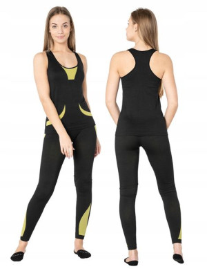Komplet Sportowy Dres Koszulka Legginsy 9087-5 S/M