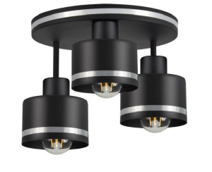 Plafoniera wisząca BODO SILVER 0475  czarno/srebrna