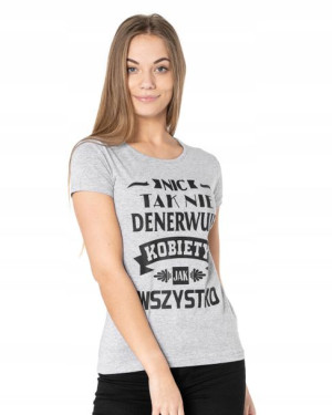 Koszulka Tshirt Bluzka Damska Podkoszulek 555-3 S