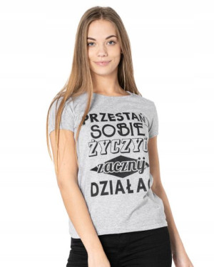 Koszulka Tshirt Bluzka Damska Podkoszulek 556-3 S