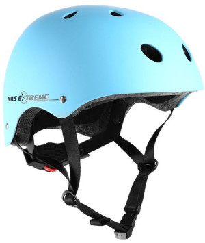 Kask rowerowy na rolki/deskorolkę Nils Extreme MTV12 niebieski matowy rozmi