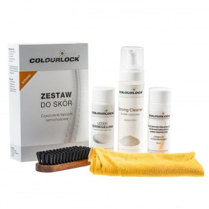 Colourlock - Zestaw STRONG do czyszczenia skóry z mleczkiem pielęgnującym