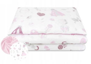 Pościel 2 el. Baby Shower róż 135x100  MimiNu