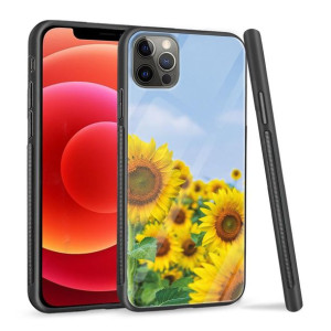 Etui nadruk Słoneczniki Iphone 12/12 PRO +SZKŁO