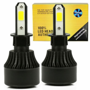 Zestaw żarówek LED H3 S4 COB 80W 8000 lm