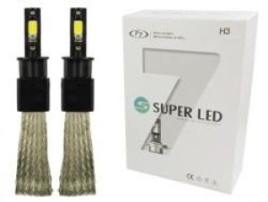 Zestaw żarówek LED H3 F7 60W COB 16000lm