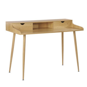 Biurko 120 x 60 cm jasne drewno LENORA