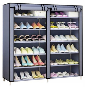 Szafka na buty 12x półka organizer garderoba szara