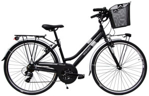 Aluminiowy rower trekkingowy Skilledbike Los Angeles 28 cali 21 bieg czarny