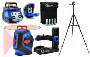 Poziomica Laser Krzyżowy 360 St + Uchwyt + Statyw