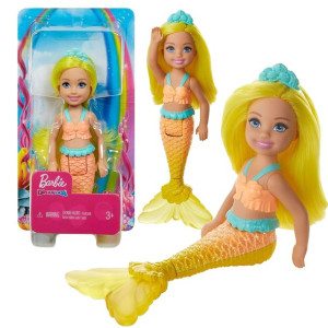 Mattel Barbie Chelsea syrenka żółte włosy