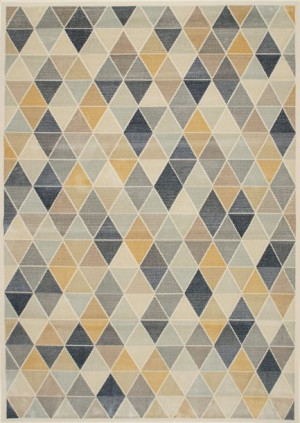 Dywan Lustrous Ekskluzywny Trójkąty Kolorowy 120x170