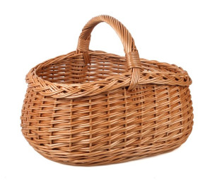 Polski Kosz Wiklinowy Jakość Premium 38x31x31h Cm
