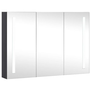 Szafka łazienkowa z lustrem i LED, 89x14x62 cm