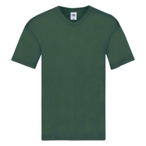 Koszulka męska Original V-neck Fruit of the Loom Butelkowy zielony M