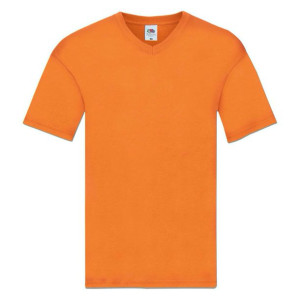 Koszulka męska Original V-neck Fruit of the Loom Pomarańczowy M