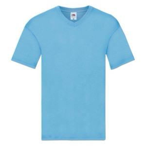 Koszulka męska Original V-neck Fruit of the Loom Błękitny S