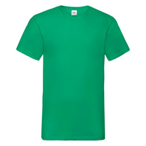 Koszulka męska Valueweight V-Neck Fruit of the Loom Zielony XXL