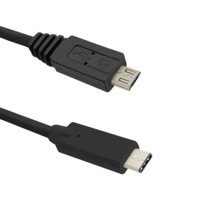50476 Qoltec Kabel USB 3.1 typ C męski Micro USB 2.0 B męski 1.2m