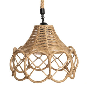 Lampa wisząca jutowa KATIA vintage boho