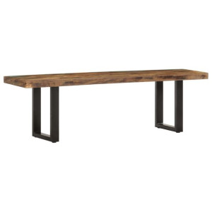 Lumarko Ławka, 160 cm, lite drewno odzyskane i stal